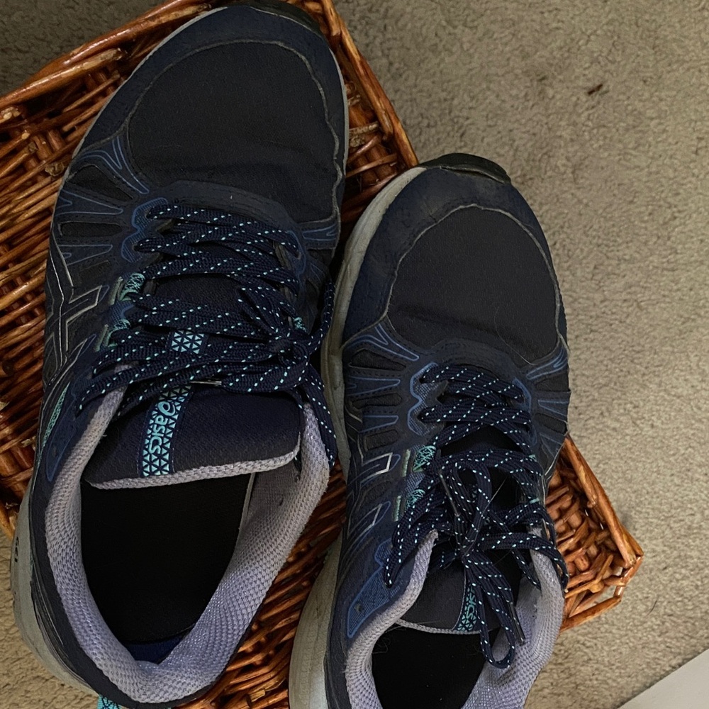 ASICS Purple Athletic Sneakers - Lace Up Running Shoes